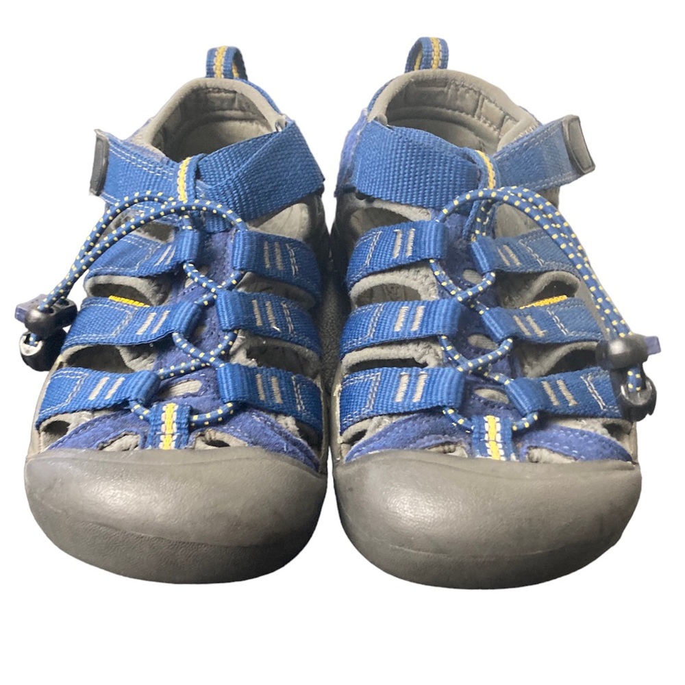 Keen blue waterproof outdoor trail sandals. 1